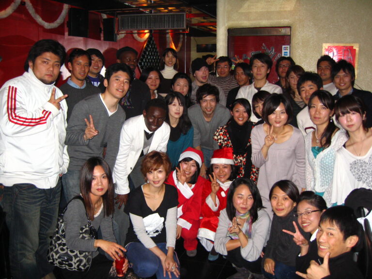 Group photo from an international exchange event
