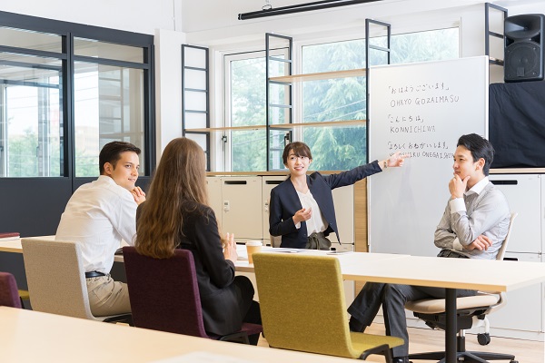 Japanese lessons at the company