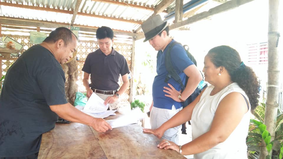 Project field visit by Helping Hands and Japanese consultants in Tanauan, Leyte