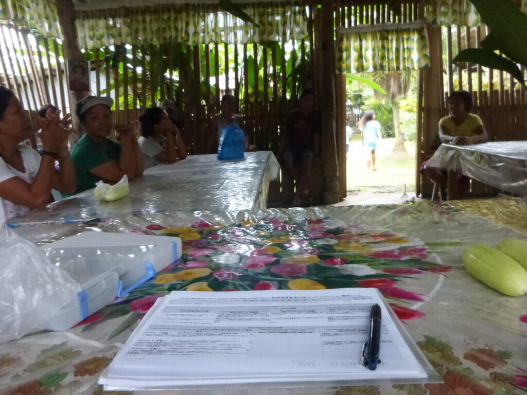 Community meeting for transferring agroforestry activities to local organization WACCA