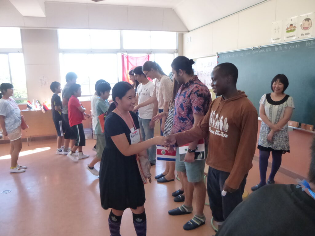 African global education lesson held at a school