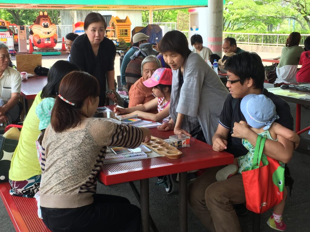 African cultural exchange through mancala at Higashiyama Park