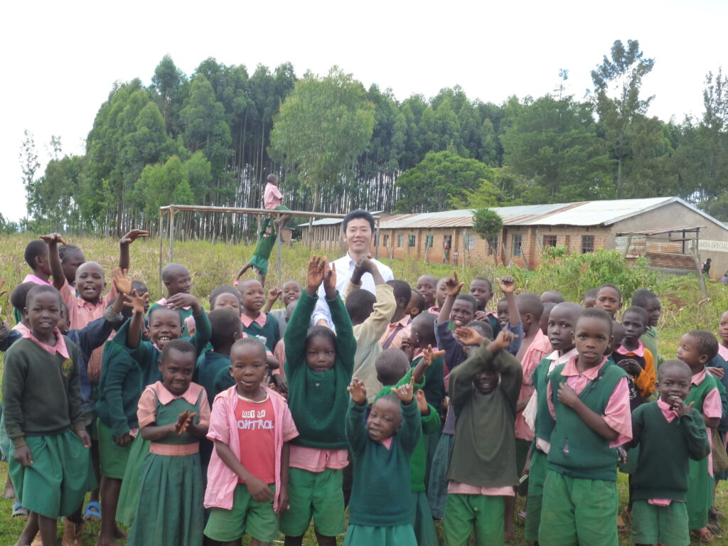 Global education lesson held at a school in Kakamega, Kenya